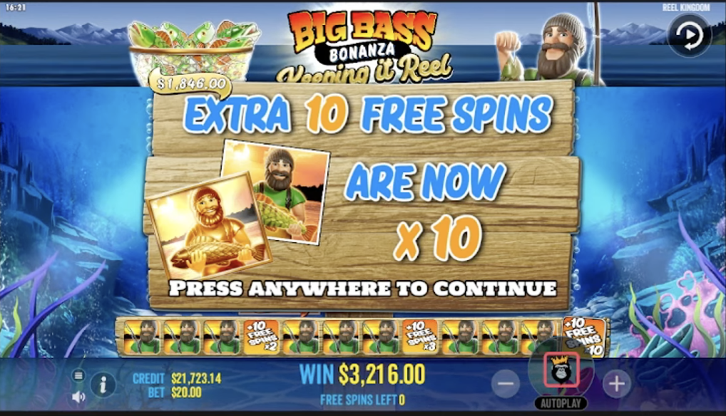 Big Bass Bonanza free spins